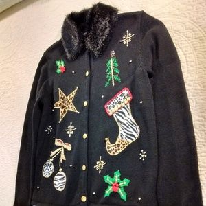 Christmas Sweater with Great Decorations - Medium